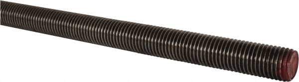 Value Collection - 1-1/8-7 UNC (Coarse), 6' Long, Alloy Steel Threaded Rod - Right Hand Thread - All Tool & Supply