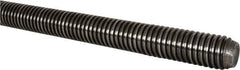 Value Collection - 1-1/2-6 UNC (Coarse), 6' Long, Alloy Steel Threaded Rod - Plain Finish, Right Hand Thread - All Tool & Supply