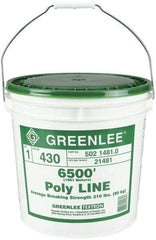 Greenlee - 5,200 Ft. Long, Polyline Rope - 240 Lb. Breaking Strength - All Tool & Supply