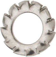 Value Collection - M4 Screw, 4.3mm ID, Stainless Steel External Tooth Lock Washer - 8mm OD, Uncoated, Grade 316 & Austenitic A4 - All Tool & Supply