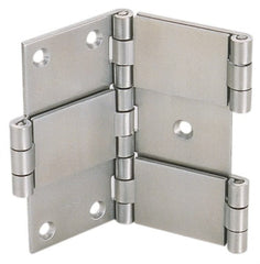 2-23/64″ Long x 2-33/64″ Wide 304 Stainless Double Action Commercial Hinge Satin Finish, 18 Knuckles, 10 Holes