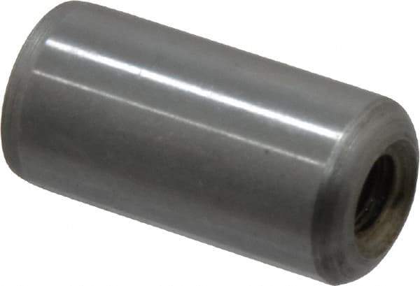 Gibraltar - 1/2" Diam x 1" Pin Length C-1215 Case Hardened Steel Pull Out Dowel Pin - 1 Beveled & 1 Threaded End - All Tool & Supply