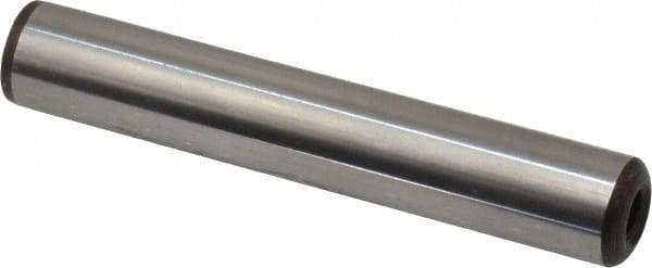 Gibraltar - 1/2" Diam x 3" Pin Length C-1215 Case Hardened Steel Pull Out Dowel Pin - 1 Beveled & 1 Threaded End - All Tool & Supply