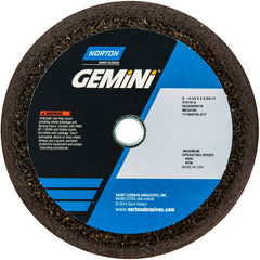 ‎6″ / 4-3/4″ × 2″ × 5/8″-11-Gemini Snagging Wheel Type 11-Flaring Cup 16 Grit Aluminum Oxide - All Tool & Supply