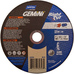 7″ × 0.060″ × 7/8″ Gemini Right Angle Cut-Off Wheel Type 01 Straight Aluminum Oxide - All Tool & Supply