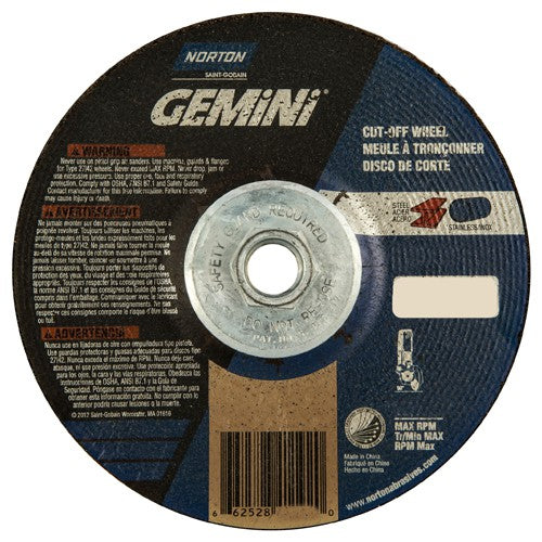 6″ × 1/8″ × 5/8″ Gemini Non-Woven Depressed Center Wheel Type 27 - All Tool & Supply