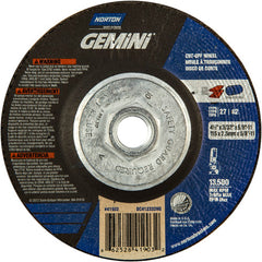 ‎4-1/2 × 3/32 × 5/8 - 11″ Gemini Cutting Wheel A 30 Q BDA Type 27/42 - All Tool & Supply