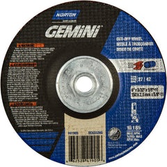 ‎6″ × 3/32″ × 5/8″-11 Gemini Non-Woven Depressed Center Wheel Type 27 24 Grit - All Tool & Supply