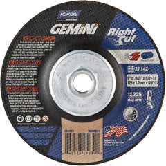 ‎5″ × 0.045″ × 5/8″-11 Gemini Non-Woven Depressed Center Wheel Type 27 24 Grit - All Tool & Supply