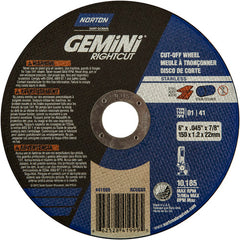 6″ × 0.045″ × 7/8″ Right Angle Cut-Off Wheel Gemini RightCut SS 36 Grit - All Tool & Supply