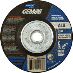 ‎4-1/2″ × 1/8″ × 5/8″-11 Gemini Non-Woven Depressed Center Wheel Type 27 46 Grit - All Tool & Supply