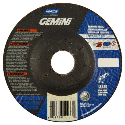 ‎4-1/2″ × 1/4″ × 7/8″ Gemini Non-Woven Depressed Center Wheel Type 27 30 Grit - All Tool & Supply