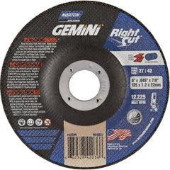 5 x .045 × 7/8″ Gemini RightCut Cutting Wheel A 24 Q BDA Type 27/42 - All Tool & Supply