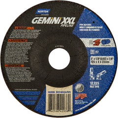 5″ × 5/32″ × 7/8″ Gemini Non-Woven Depressed Center Wheel Type 27 30 Grit Aluminum Oxide - All Tool & Supply