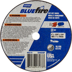 4 x .035 × 3/8″ BlueFire Small Diameter Cut-Off Wheel >3″ ZA 46 X Type 01/41 - All Tool & Supply