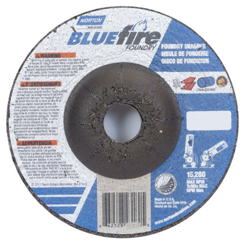 4″ × 1/4″ × 5/8″ BlueFire Non-Woven Depressed Center Wheel Type 27 Zirconia Alumina / Aluminum Oxide - All Tool & Supply