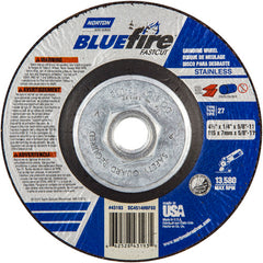 ‎4-1/2″ × 1/4″ × 5/8″ BlueFire Non-Woven Depressed Center Wheel Type 27 - All Tool & Supply