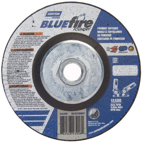 ‎4-1/2″ × 1/8″ × 5/8″ BlueFire Non-Woven Depressed Center Wheel Type 27 - All Tool & Supply