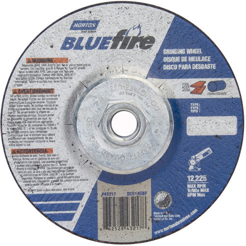 ‎5 × 1/4 × 5/8 - 11″ BlueFire Grinding Wheel ZA 24 S Type 27 - All Tool & Supply