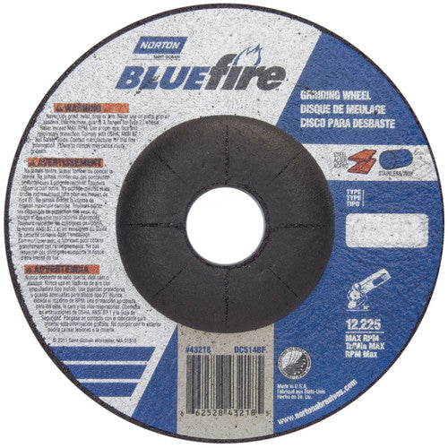 5 × 1/4 × 7/8″ BlueFire Grinding Wheel ZA 24 S Type 27 - All Tool & Supply