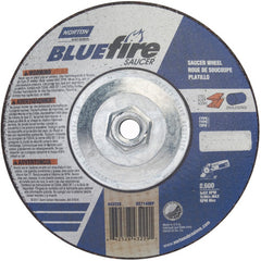 7″ × 1/4″ × 5/8″ BlueFire Non-Woven Depressed Center Wheel Type 28 Saucer - All Tool & Supply