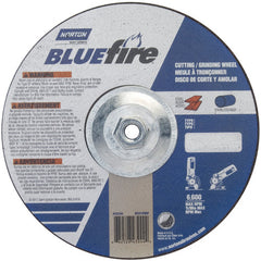 9″ × 1/8″ × 5/8″ BlueFire Non-Woven Depressed Center Wheel Type 27 Zirconia Alumina / Aluminum Oxide - All Tool & Supply