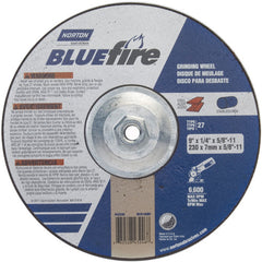 ‎9 × 1/4 × 5/8 - 11″ BlueFire Grinding Wheel ZA 24 S Type 27 - All Tool & Supply