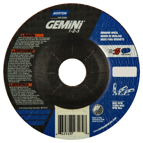 ‎4-1/2″ × 2.2″ × 22.23 ″ Gemini Non-Woven Depressed Center Wheel Type 27 46 Grit - All Tool & Supply