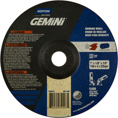 7 × 1/8 × 7/8″ Gemini Long Life Grinding Wheel A 24 R Type 27 - All Tool & Supply