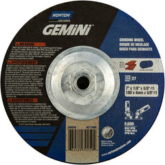 ‎7 × 1/8 × 5/8 - 11″ Gemini Long Life Grinding Wheel A 24 R Type 27 - All Tool & Supply