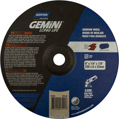 9″ × 1/4″ × 7/8″ Gemini Non-Woven Depressed Center Wheel Type 27 20 Case - All Tool & Supply