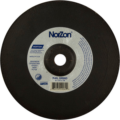 9″ × 1/4″ × 7/8″ NorZon III Non-Woven Depressed Center Wheel Type 27 - All Tool & Supply