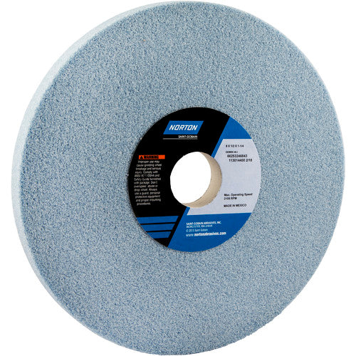 ‎8″ × 1/2″ × 1-1/4″ Gemini Toolroom Wheel Type 01 Straight 46 Grit Aluminum Oxide - All Tool & Supply