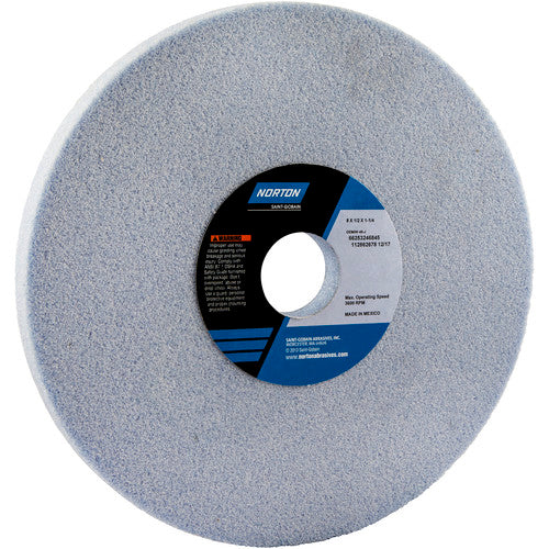 ‎8″ × 1/2″ × 1-1/4″ Gemini Toolroom Wheel Type 01 Straight 46 Grit Aluminum Oxide - All Tool & Supply