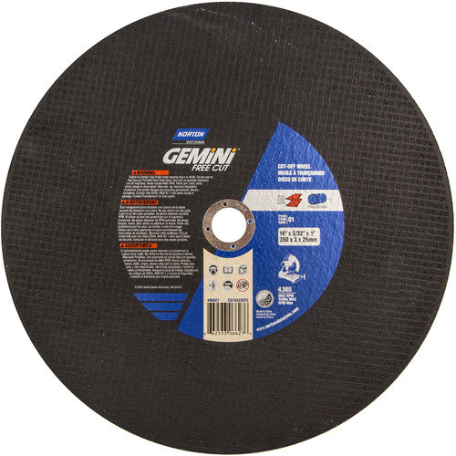 14″ × 3/32″ × 1″ Gemini Chopsaw Cut-Off Wheel Aluminum Oxide - All Tool & Supply