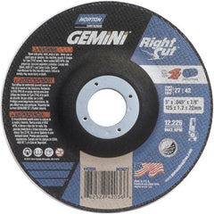 5″ × 0.045″ × 7/8″ Gemini Right Angle Cut-Off Wheel Type 27/42 Aluminum Oxide - All Tool & Supply