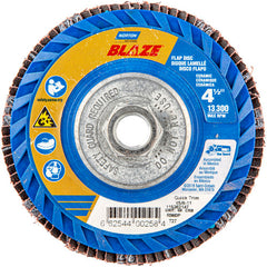 ‎4-1/2 × 5/8 - 11″ Blaze Plastic Flat Flap Disc Type 27 60 Grit R980P Premium Ceramic Alumina - All Tool & Supply