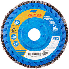 5 × 7/8″ Blaze Plastic Flat Flap Disc Type 27 40 Grit R980P Premium Ceramic Alumina - All Tool & Supply