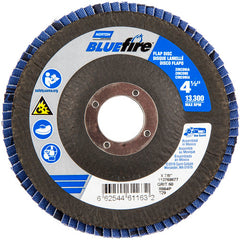 ‎4-1/2 × 7/8″ BlueFire Fiberglass Conical Flap Disc Type 29 P60 Grit R884P Ceramic Alumina - All Tool & Supply