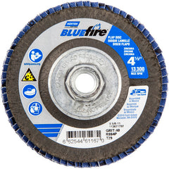 ‎4-1/2 × 5/8 - 11″ BlueFire Fiberglass Conical Flap Disc Type 29 P40 Grit R884P Zirconia Alumina - All Tool & Supply