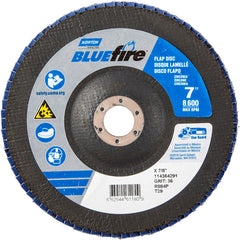 7″ × 1/4″ × 7/8″ NorZon BlueFire R884 Flap Disc Type 29 Conical 36 Grit - All Tool & Supply