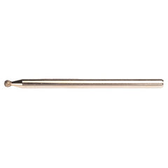 3/32″ - Electroplated CBN Mandrel-100 Grit - Spherical Ball end - All Tool & Supply