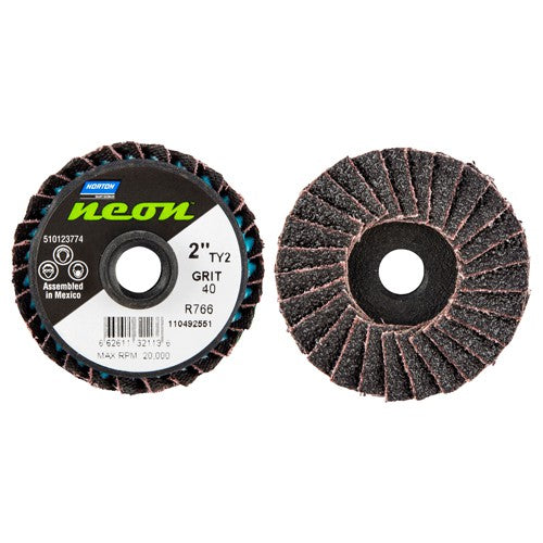 2″ 40 Grit Type TS Blend Neon Mini Flap Disc - All Tool & Supply