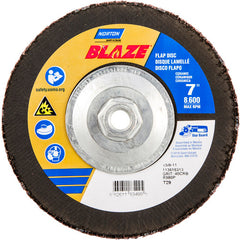 ‎7 × 5/8 - 11″ Blaze Fiberglass Conical Flap Disc Type 29 40 Grit R980P Premium Ceramic Alumina - All Tool & Supply