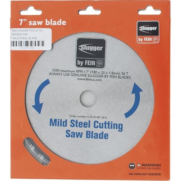 Fein - 7" Diam, 0.7874" Arbor Hole Diam, 36 Tooth Wet & Dry Cut Saw Blade - Carbide-Tipped, Standard Round Arbor - All Tool & Supply