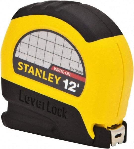 Stanley - 12' x 1/2" Tape Measure - 1/32" Graduation - All Tool & Supply