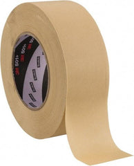 3M - 48mm Wide x 55 m Long Tan Paper Masking Tape - Series 501+, 7.3 mil Thick, 26 In/Lb Tensile Strength - All Tool & Supply