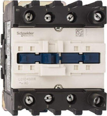 Schneider Electric - 4 Pole, 120 Coil VAC at 60 Hz, 60 Amp at 440 VAC, Nonreversible IEC Contactor - Bureau Veritas, CCC, CSA, CSA C22.2 No. 14, DNV, EN/IEC 60947-4-1, EN/IEC 60947-5-1, GL, GOST, LROS, RINA, RoHS Compliant, UL 508, UL Listed - All Tool & Supply