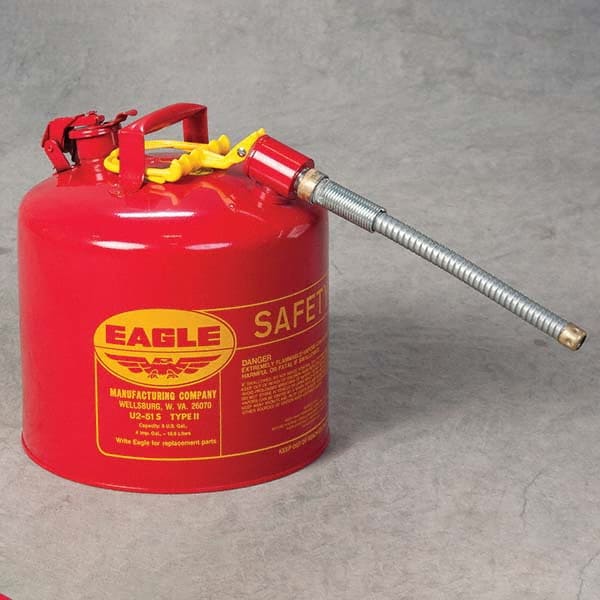 Eagle - Safety Dispensing Cans Type: Type II Safety Can Capacity: 5 Gal - All Tool & Supply