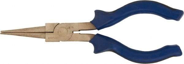 Ampco - 6-1/4" OAL, 1-9/16" Jaw Length x 1/4" Jaw Width, Long Nose Pliers - Round Nose Head - All Tool & Supply